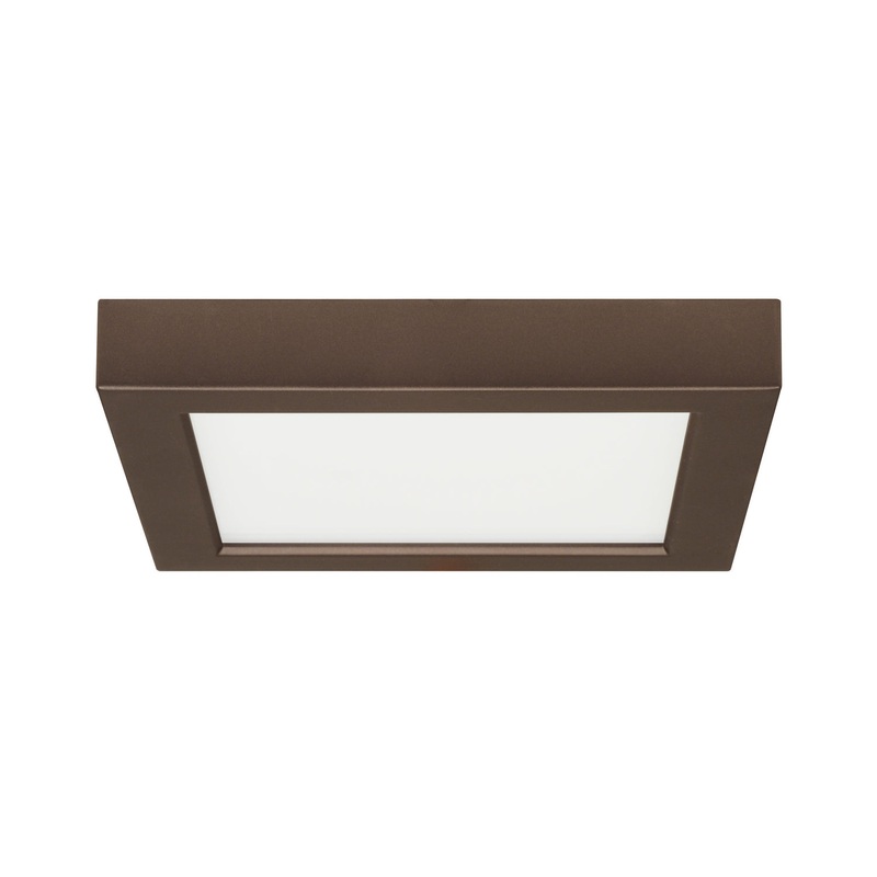 LED Flush Mount in Bronze Finish by Satco