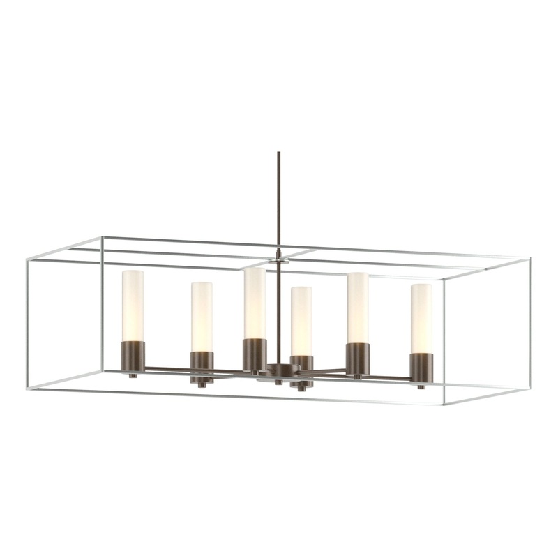 Portico Pendant Bronze Vintage Platinum Opal Glass (GG)
