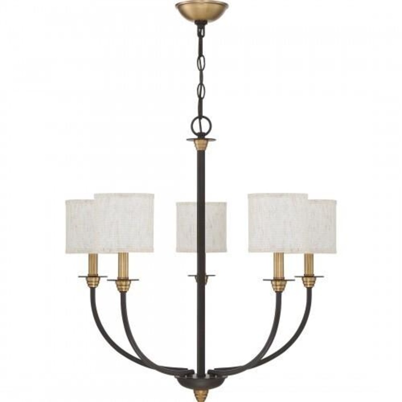 Quoizel ADY5005OZ Audley Chandelier 5 light old bronze Chandelier