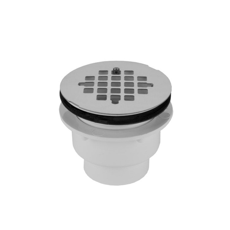 Shower Drain Large Body Complete Snap in Drain Plate 4-1/4 Inch Vintage Bronze PVC/Stainless Steel for Pre-formed Shower Stall Bases