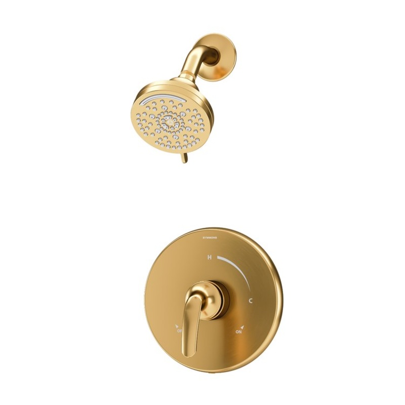 Shower Trim Elm 1 Lever Brushed Bronze WaterSense ADA 2.0 Gallons per Minute Round 7 Function