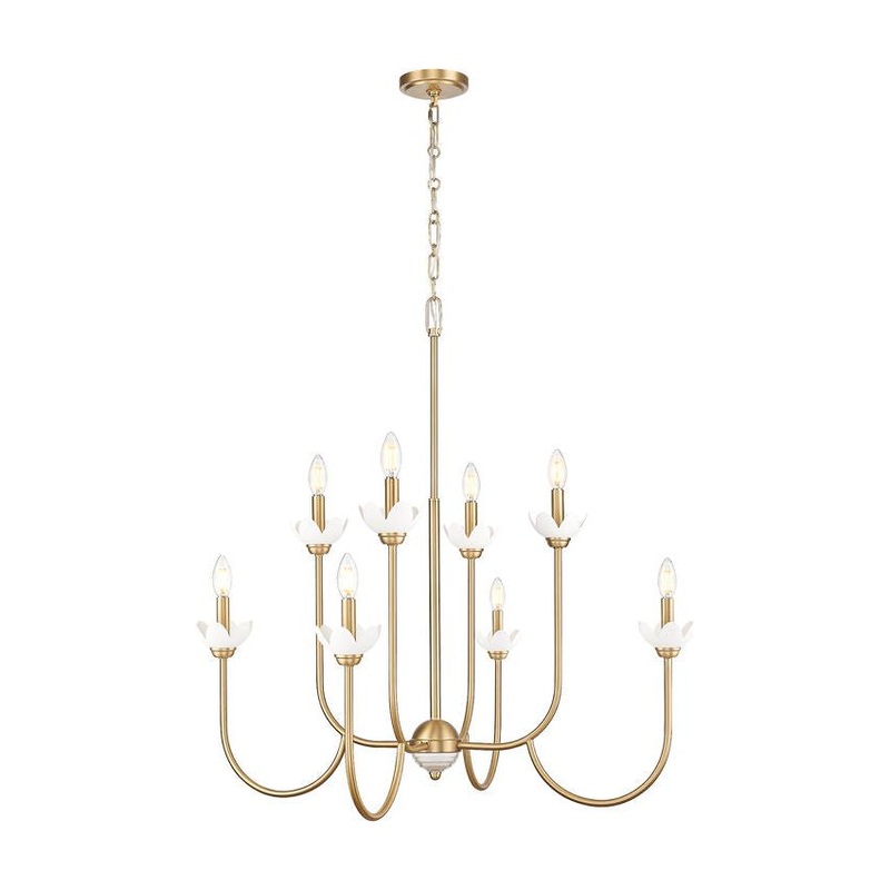 Allistair 8-Light Chandelier Modern Gold