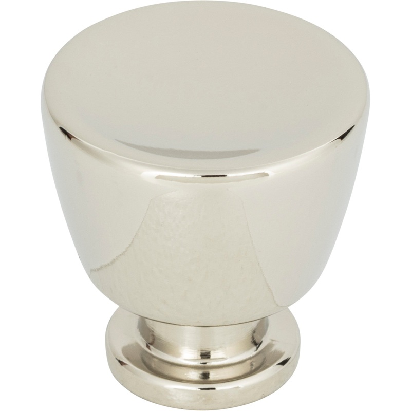 Atlas Homewares Conga Knob 1 1/8 inch Polished Nickel