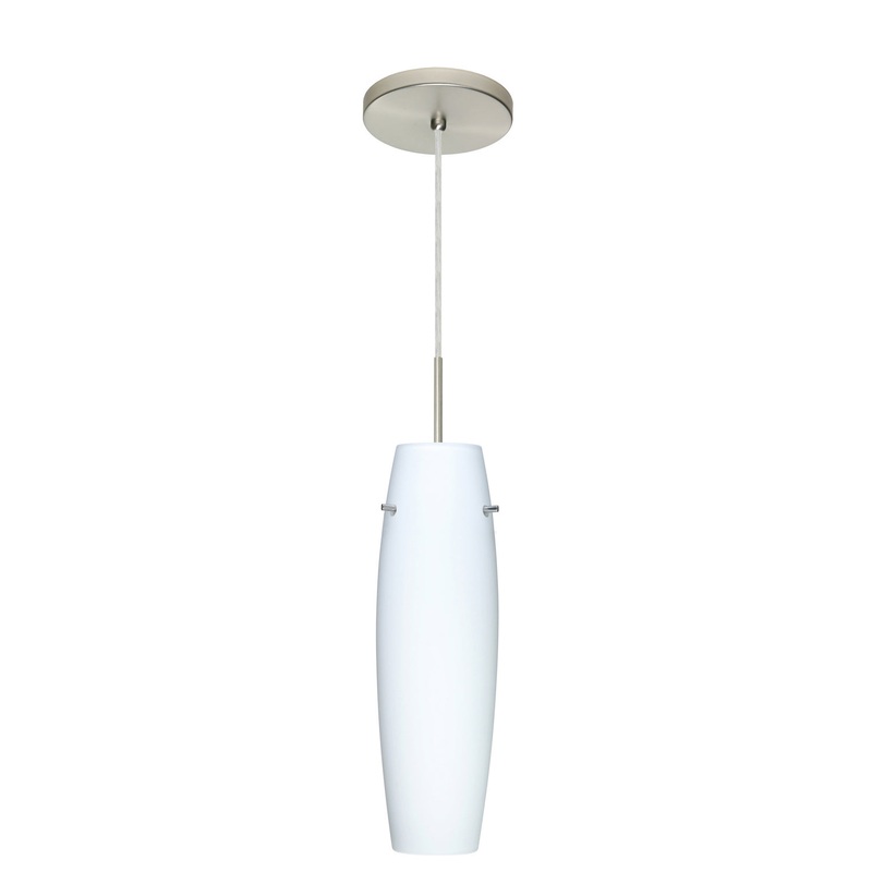 Besa 1JT-489707-LED-SN Suzi One Light Pendant Satin Nickel