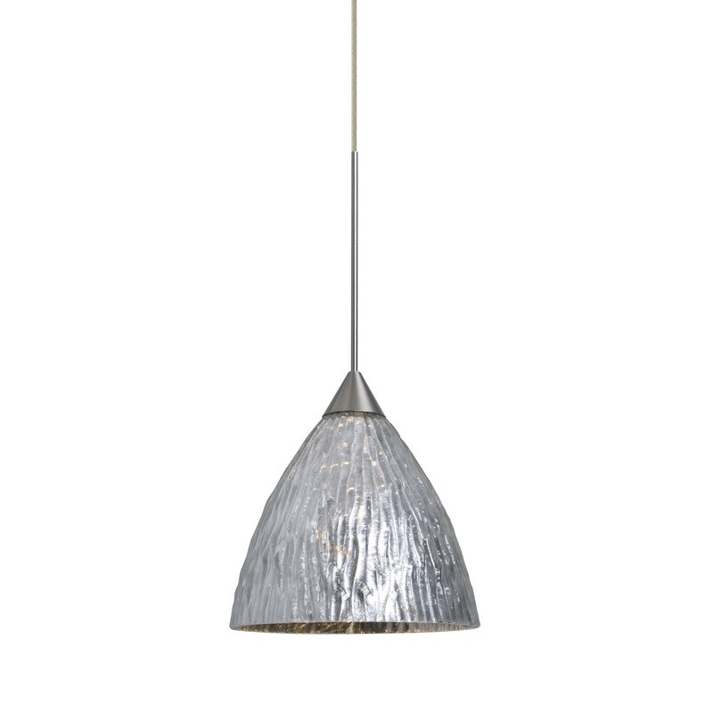 Besa XP-EVESS-SN Eve One Light Pendant Satin Nickel