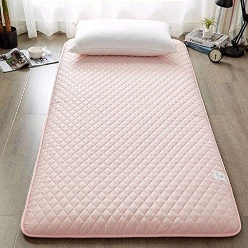 Huan in Stile Giapponese Tatami Materasso futon, Pieghevole Materasso futon, Ispessito Materasso in Varie Dimensioni, Studente Camera Camping Camping Sleeping Mat (Colore : Rosa, Size : 150CNX200CM)