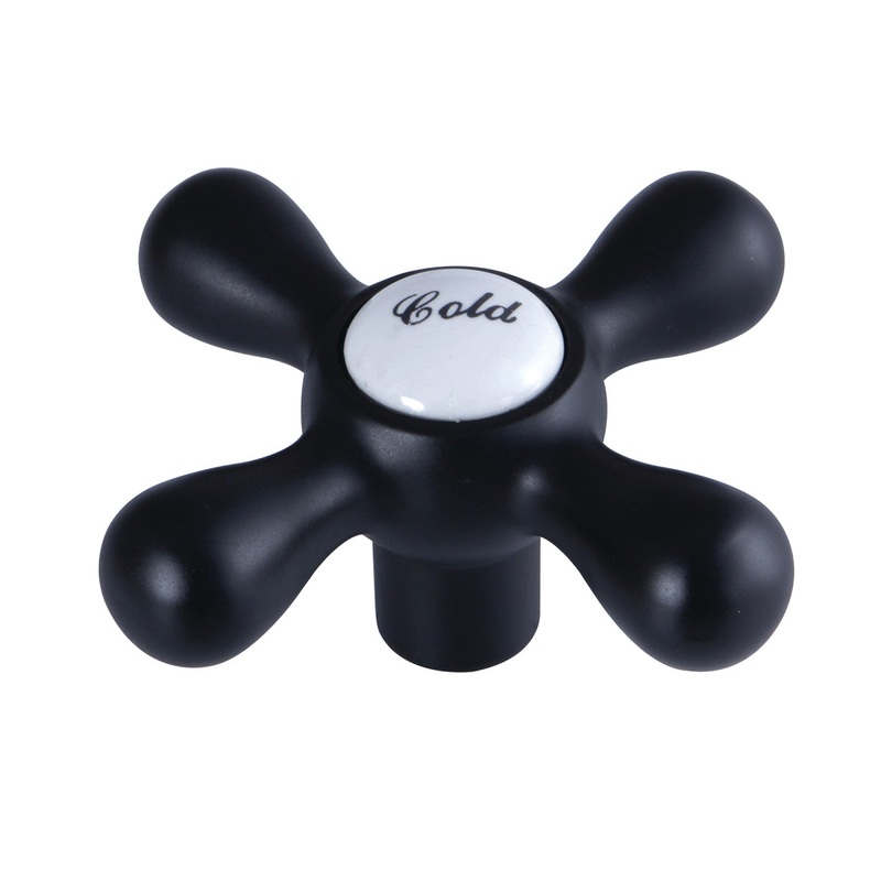 KSH266MBC Cold Metal Cross Handle, Matte Black