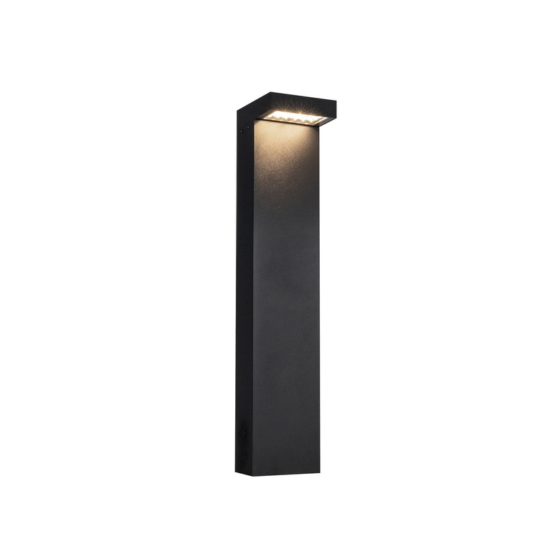 LED Exterior Bollard from the Evans Collection in Black Finish by Kuzco Lighting