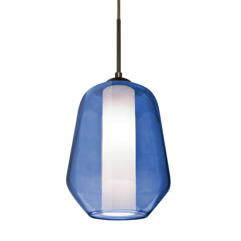 LED Pendant from the Link Collection in Bronze Finish by Besa