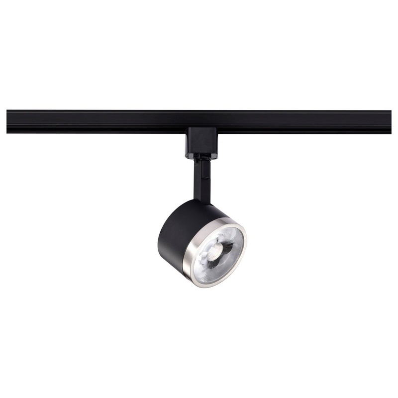 LED Track Head in Matte Black / Brushed Nickel Finish by Nuvo Lighting