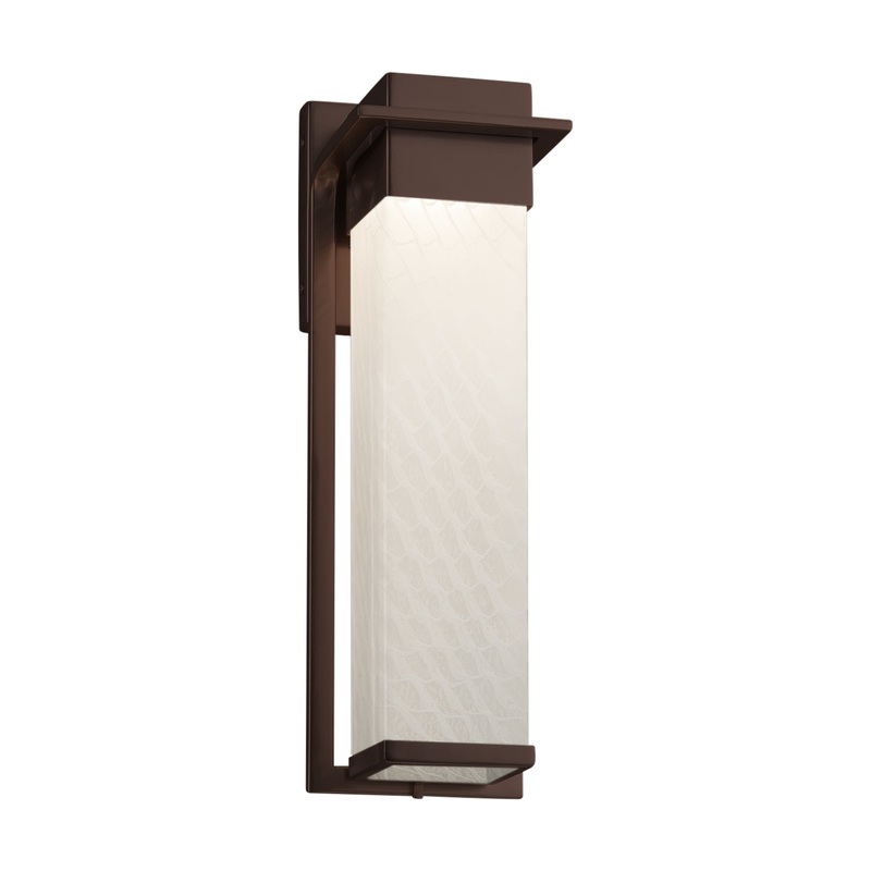 LED Wall Sconce from the Fusion Collection in Dark Bronze Finish by Justice Designs