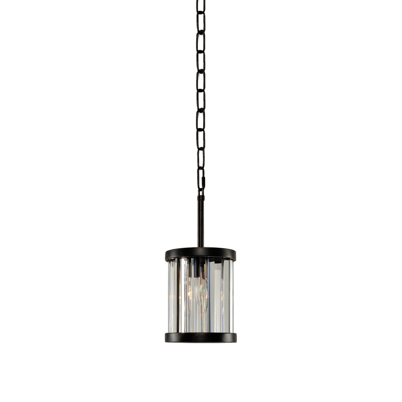 One Light Mini Pendant from the Essex Collection in Sienna Bronze Finish by Kalco