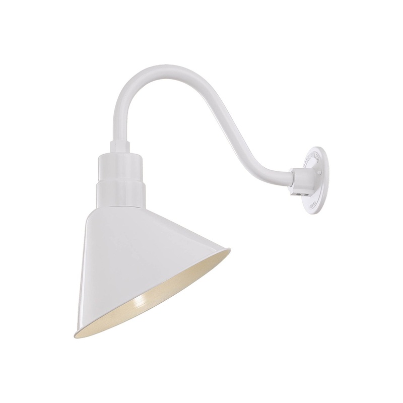 One Light Pendant from the R Series Collection in White Finish by Millennium