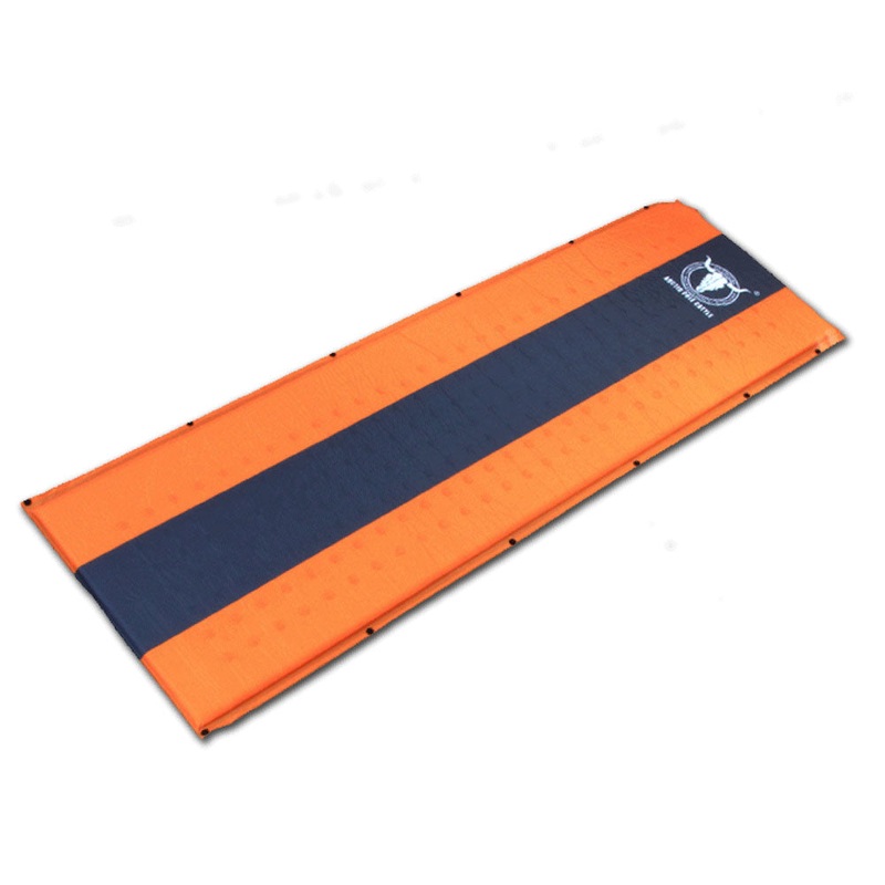 Self Inflating Mattress Sleeping Mat Air Bed Camping Camp Hiking Joinable Single – orange