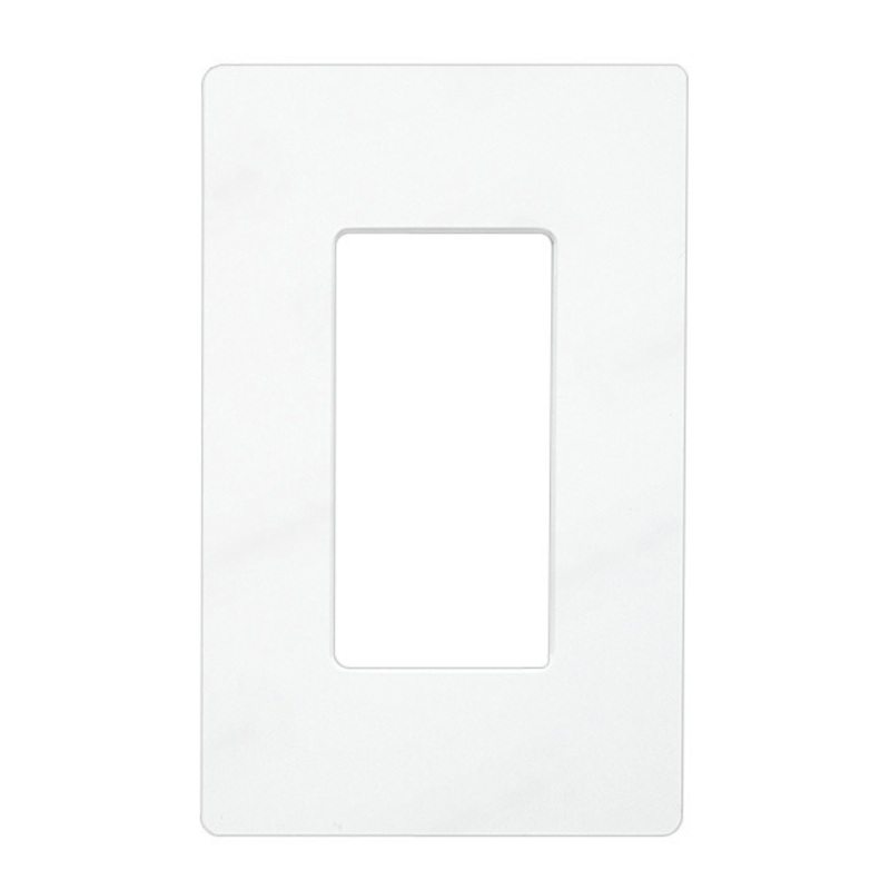 Single Gang Screw-less Wall Plate, White