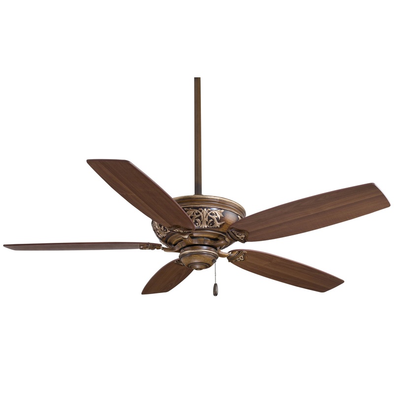 54″ 5-blade Classica 54″ Ceiling Fan by Minka Aire (Dry Rated) Belcaro Walnut/Dark Walnut No