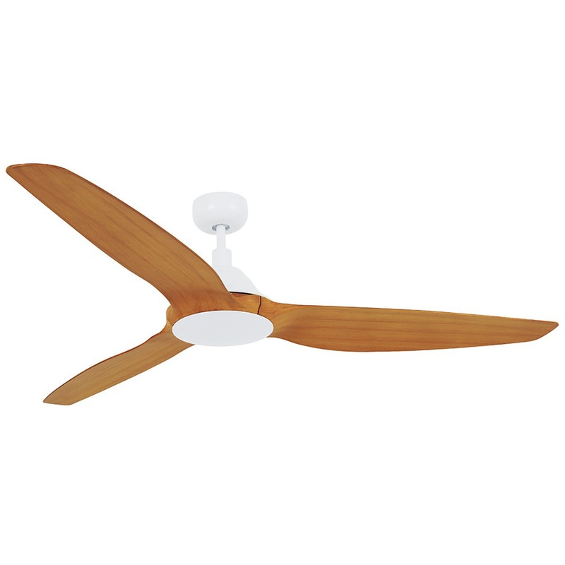 Beacon Lighting 211011010 Type A 60″ Ceiling Fan White/Teak (Discontinued)
