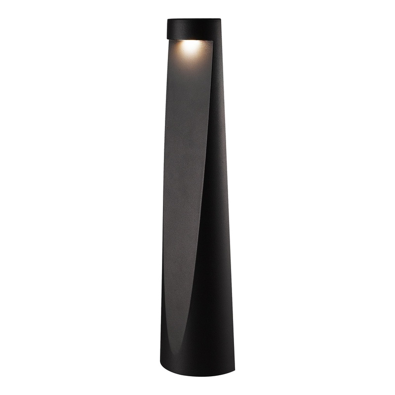 Bira 16″ LED Bollard Round Black