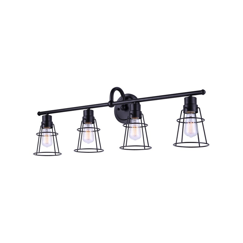 Canarm IVL1053A04BK Dree Four Light Vanity Black