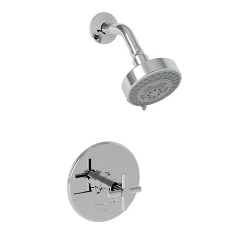 East Square Pressure Balance Shower Trim with Lever Handle – English Bronze