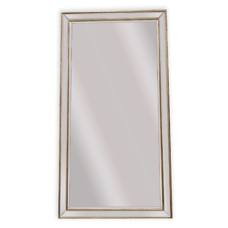 Gold Beaded Framed Mirror – X Large 190cm x 100cm