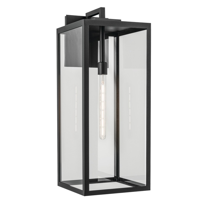Kichler 59114BKT One Light Outdoor Wall Mount, Textured Black