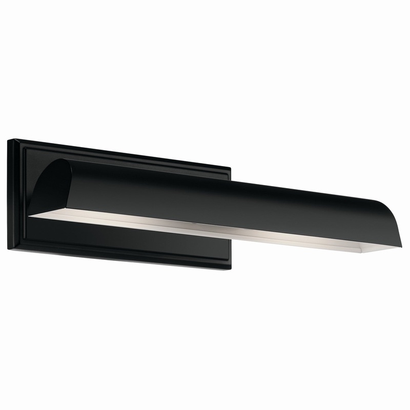 LED Picture Light from the Carston Collection in Black Finish by Kichler