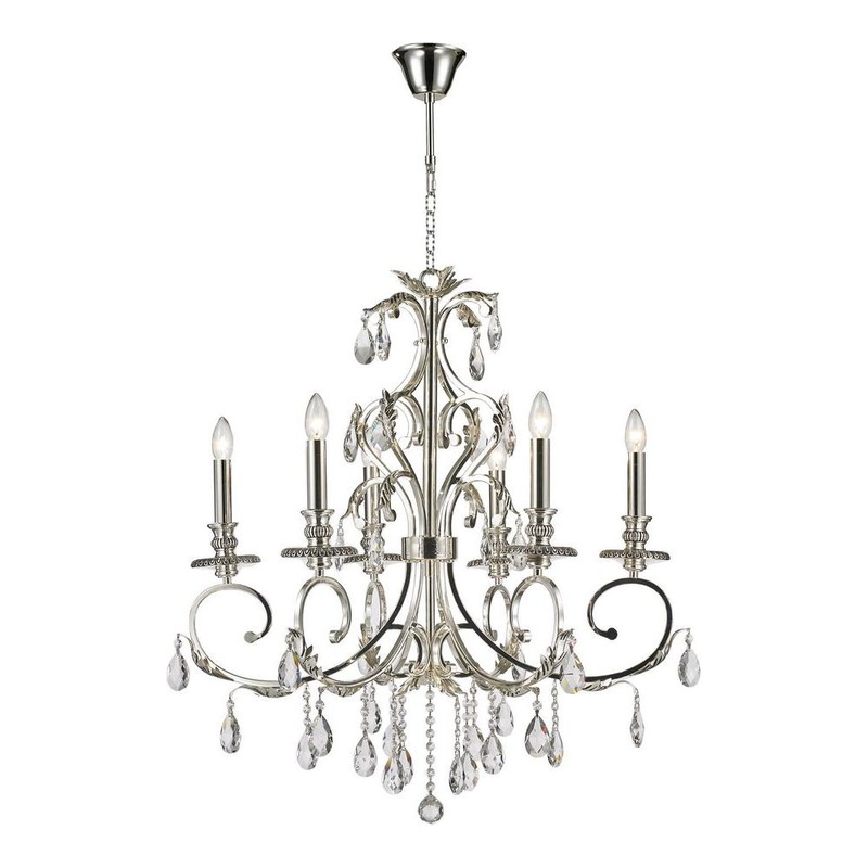 Magnolia 6-Light Chandelier Chrome