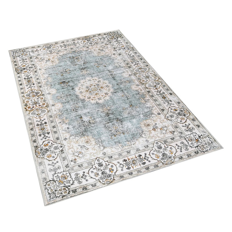 Marlow Floor Rug Short Pile Washable Vintage Carpet Soft Plush Non Slip 80×120