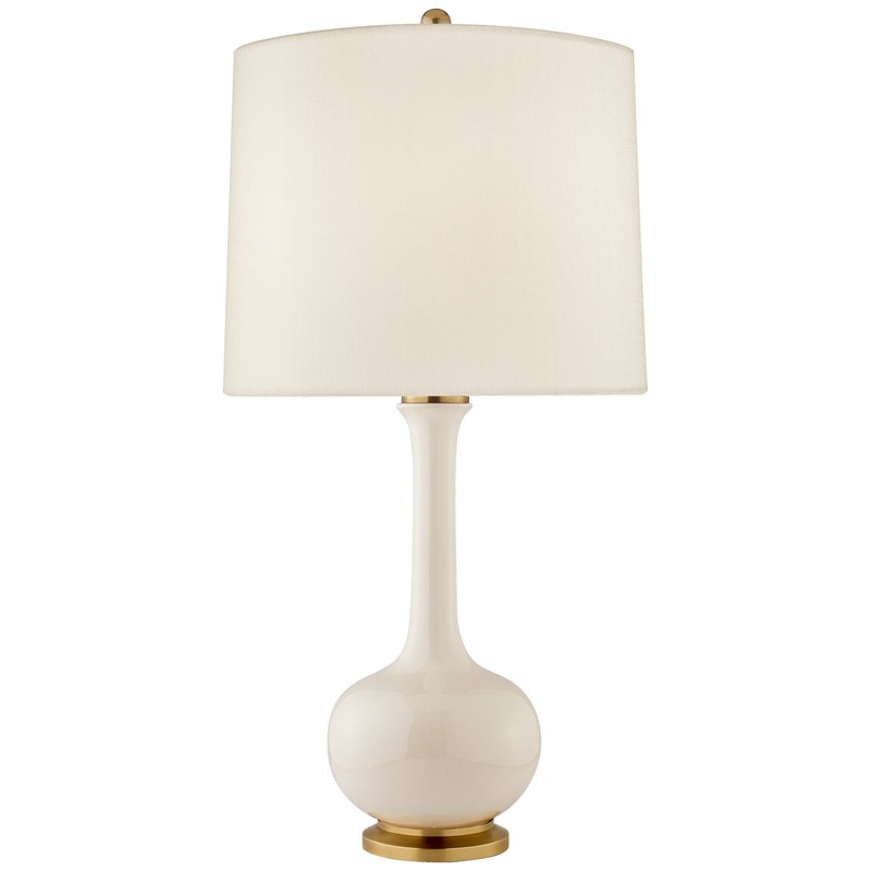 One Light Table Lamp from the Coy Collection in Ivory Finish by Visual Comfort Signature