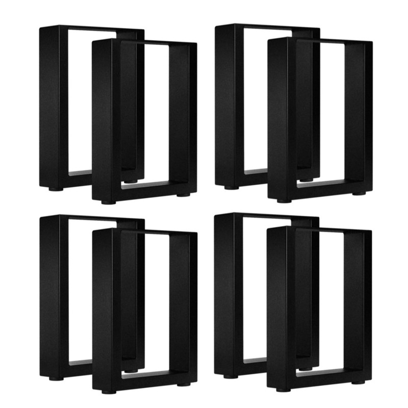 8X Coffee Dining Table Legs Steel Industrial 71x50CM