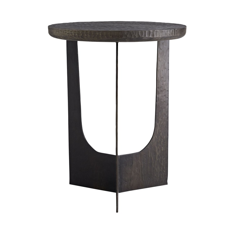 Arteriors 4807 Dustin Table Soft Black Waxed
