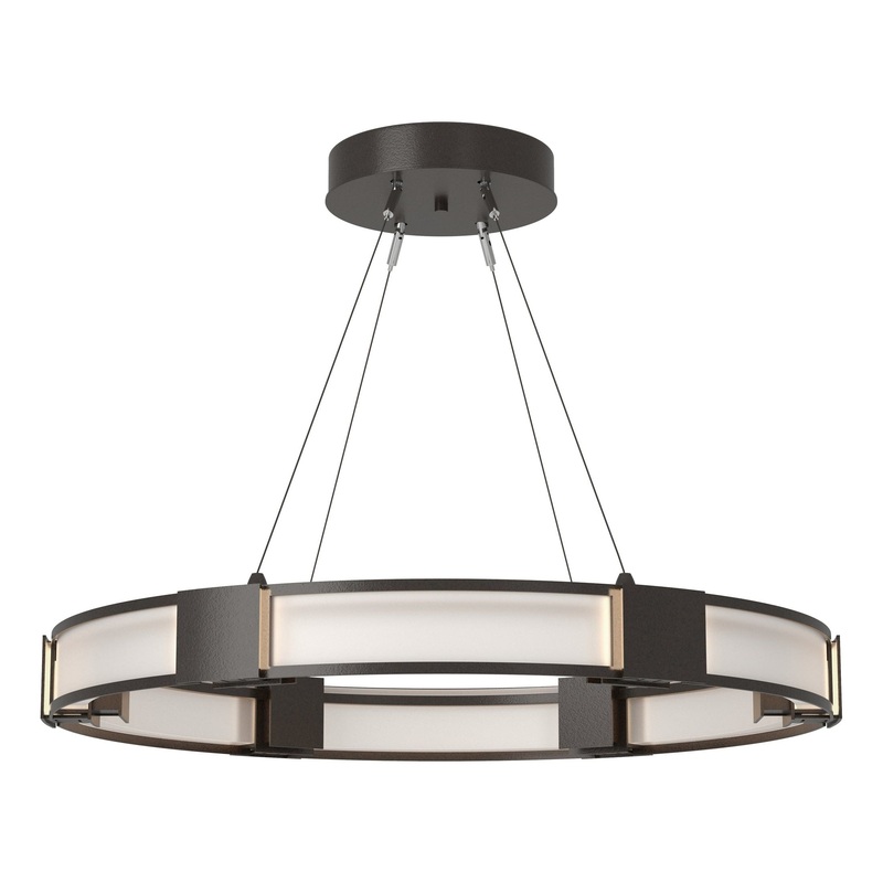 Aura Glass Pendant Oil Rubbed Bronze Frosted Glass (FD)