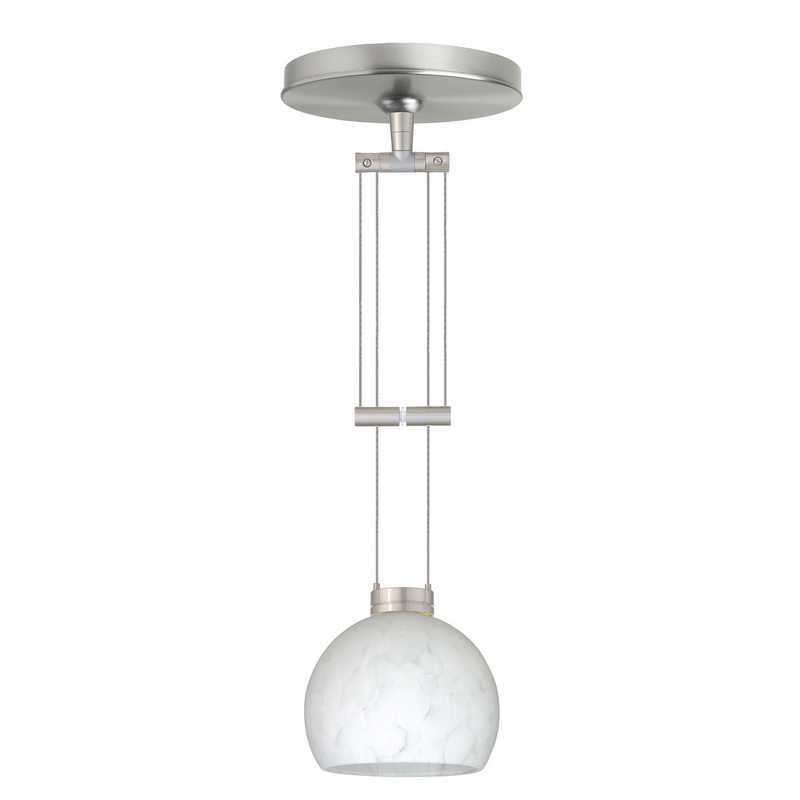 Besa 1XA-565819-SN Palla One Light Pendant Satin Nickel