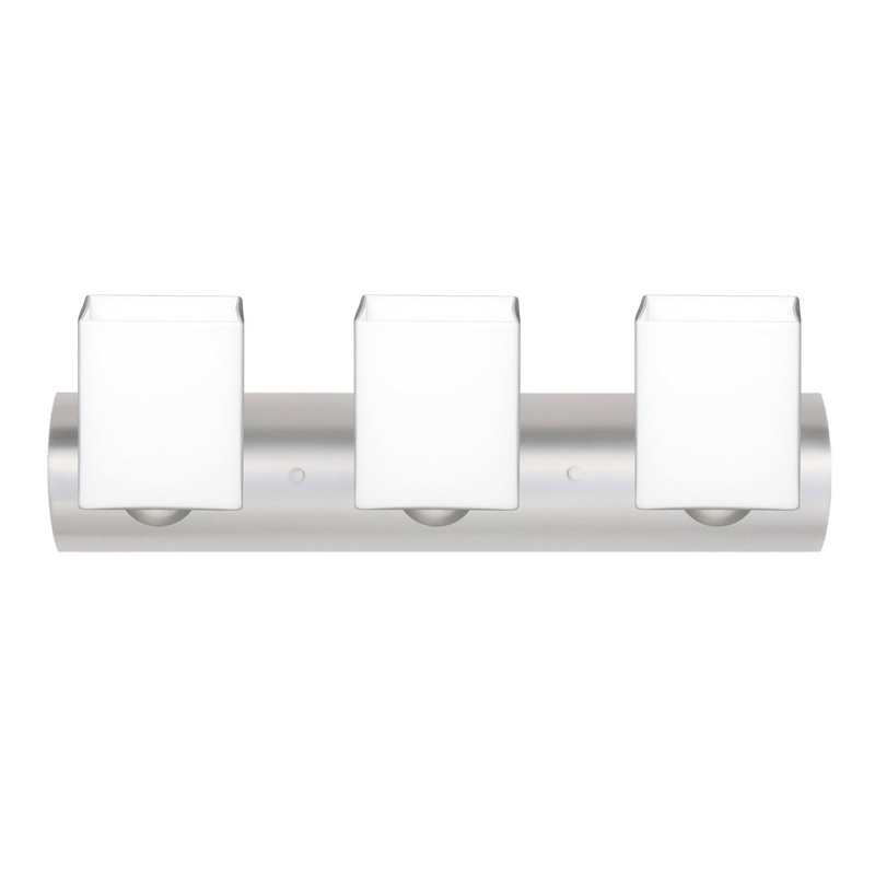 Besa 3WZ-449807-LED-SN Rise Three Light Wall Sconce Satin Nickel