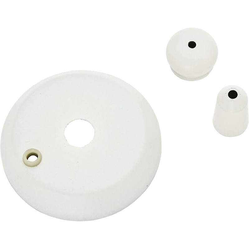 Casablanca 99128 Cap and Finial Pack Cap & Finial Pack Cottage White