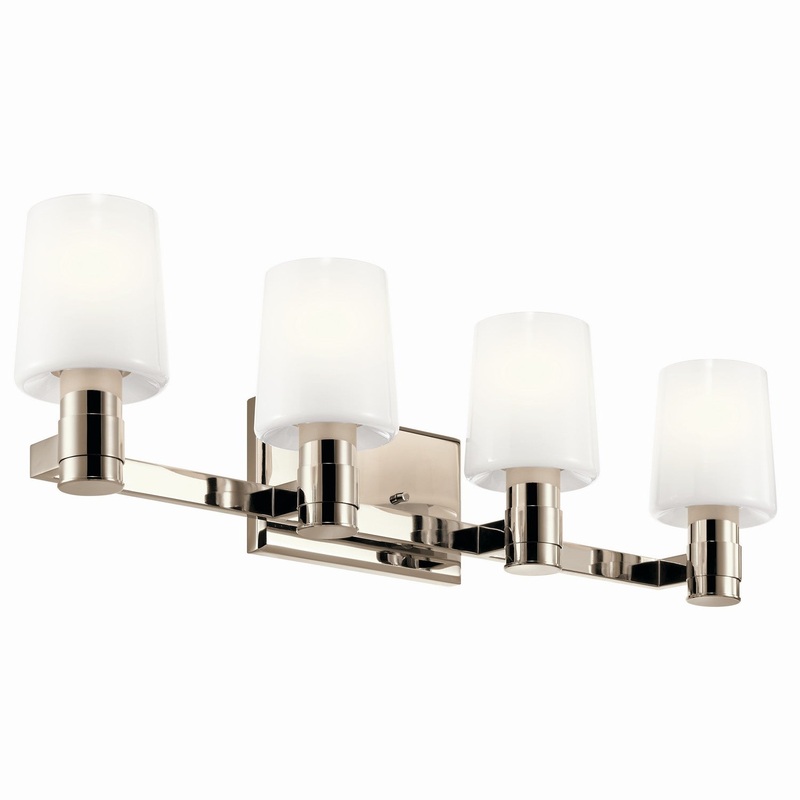 Four Light Vanity from the Adani Collection in Polished Nickel Finish by Kichler