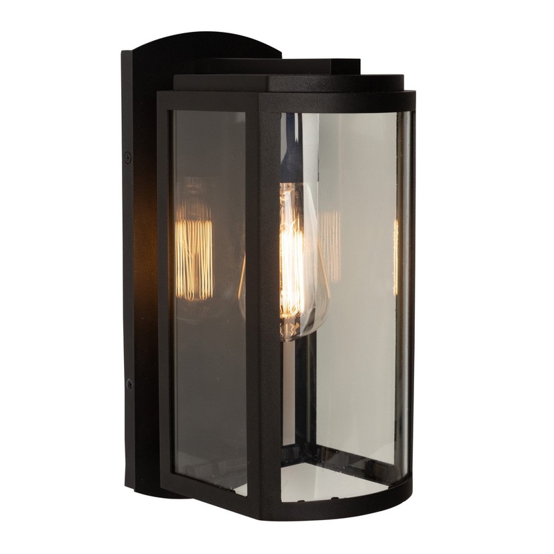 Lakewood Outdoor Wall Light – Matte Black / 15.5″