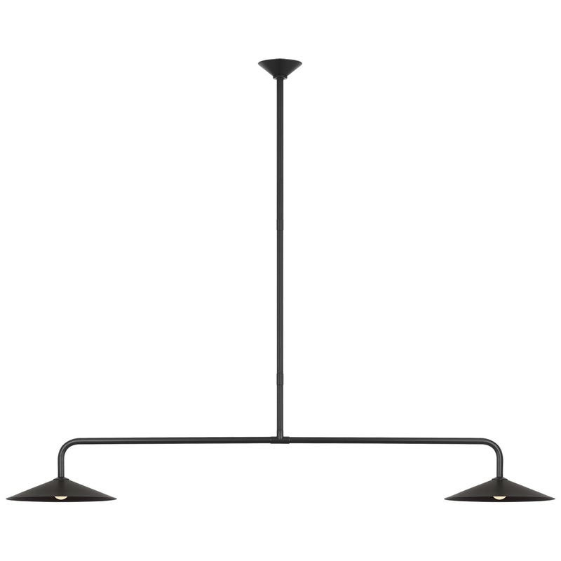 LED Pendant from the Ponce Collection in Modern Iron Finish by Visual Comfort Signature