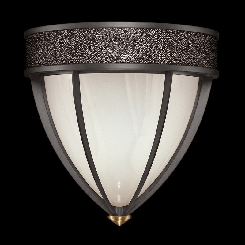Mirage 12.25″H Sconce Midnight Steel/Brass/Pebble