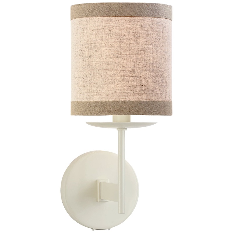One Light Wall Sconce from the Walker Collection in Light Cream Finish by Visual Comfort Signature
