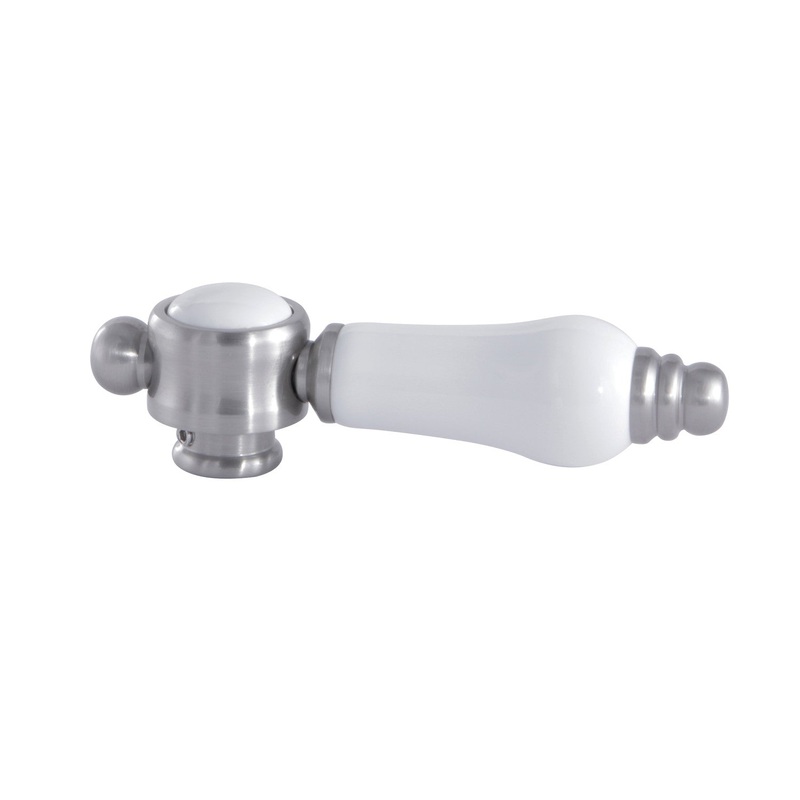 Bel-Air KSDH7618BPL Porcelain Lever Diverter Handle, Brushed Nickel