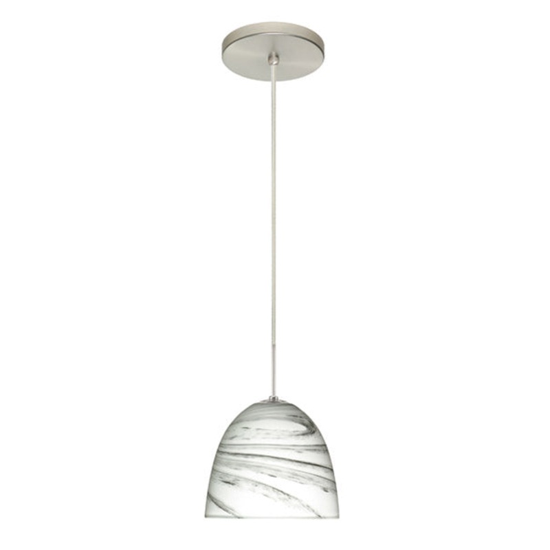 Besa 1BT-7572MG-SN Sasha One Light Pendant Satin Nickel