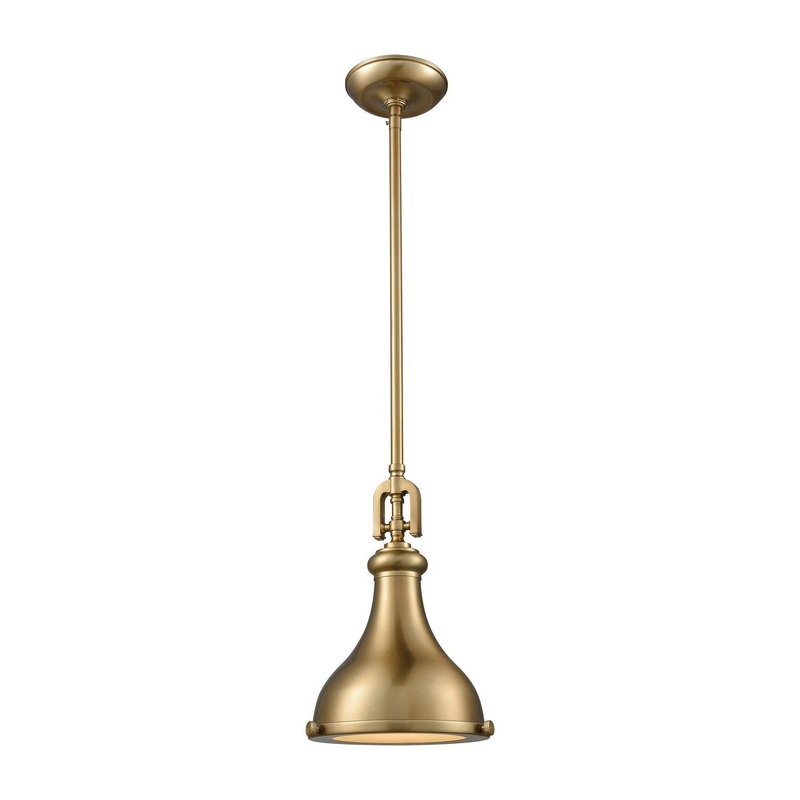 ELK Home 57070/1-LA Rutherford One Light Mini Pendant Satin Brass