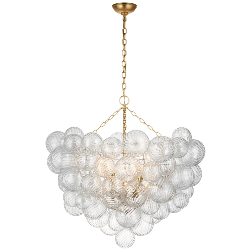 LED Chandelier from the Talia Collection in Gild Finish by Visual Comfort Signature