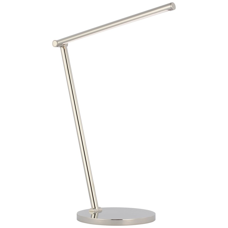 LED Desk Lamp from the Cona Collection in Polished Nickel Finish by Visual Comfort Signature