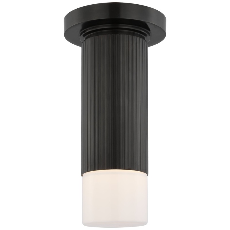 LED Flush Mount from the Ace Collection in Bronze Finish by Visual Comfort Signature