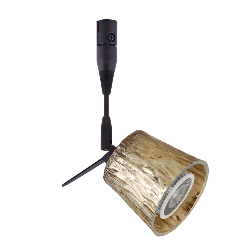 One Light Spotlight from the Nico Collection in Bronze Finish by Besa