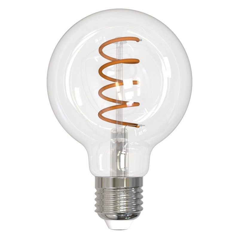 4.5 Watt G25 Clear, 350  Lumens, E26 base, 120 Volt Light Bulb by Bulbrite