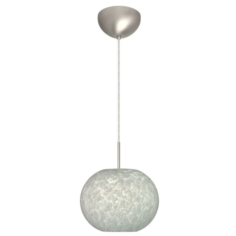 Besa 1JC-477619-SN Luna One Light Pendant Satin Nickel